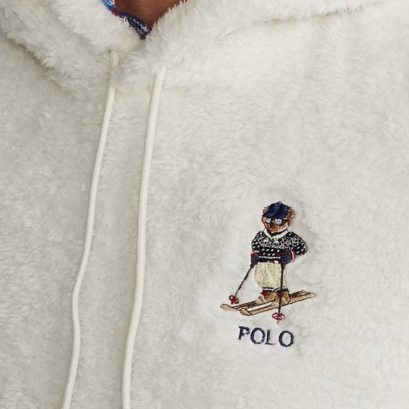 Polo by Ralph Lauren Polo Bear Fleece Hoodie - Ski Bear - Size XL - Picture 4 of 4